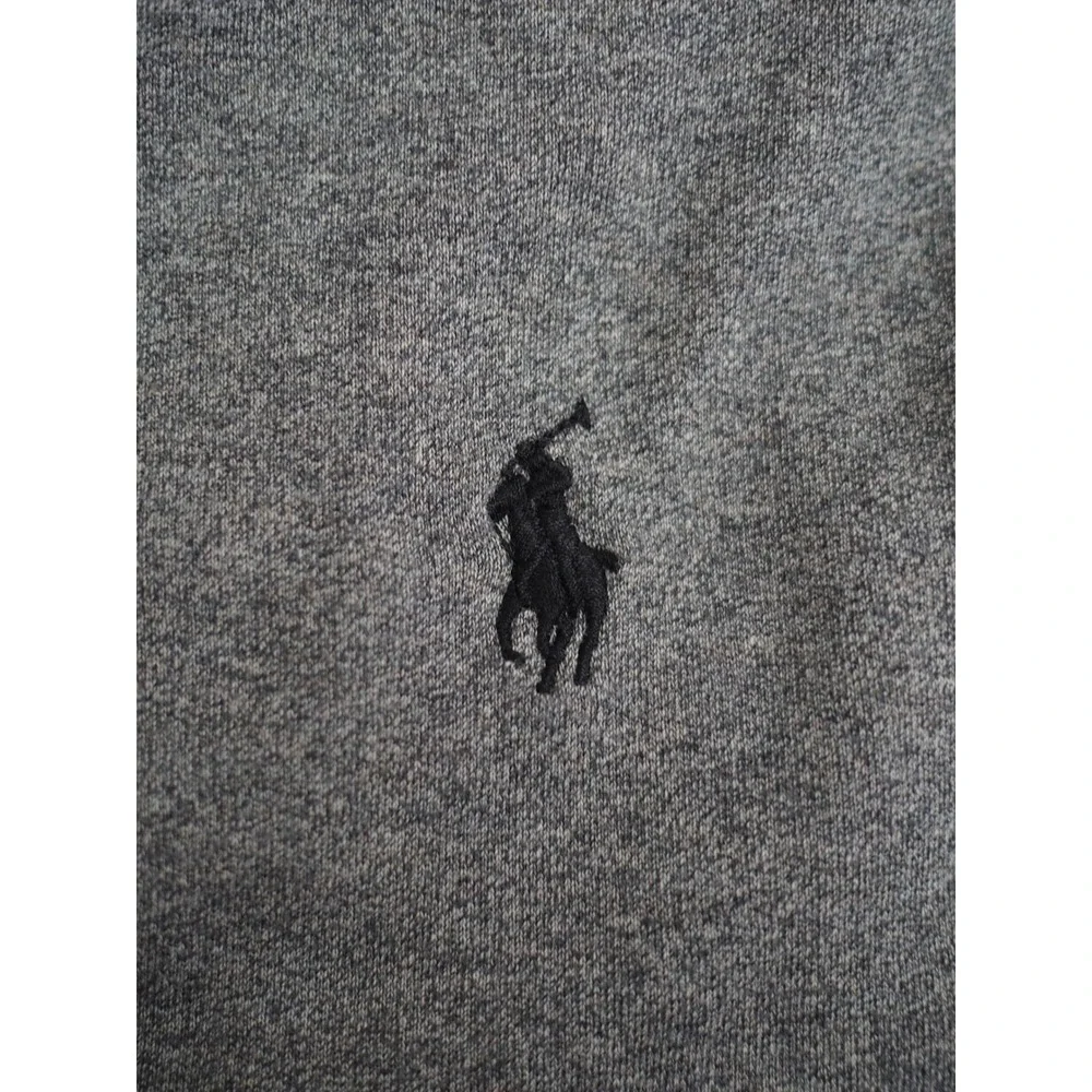 Polo Ralph Lauren Custom Slim Fit Gray Polo Shirt Preppy XL Good Short Sleeve
